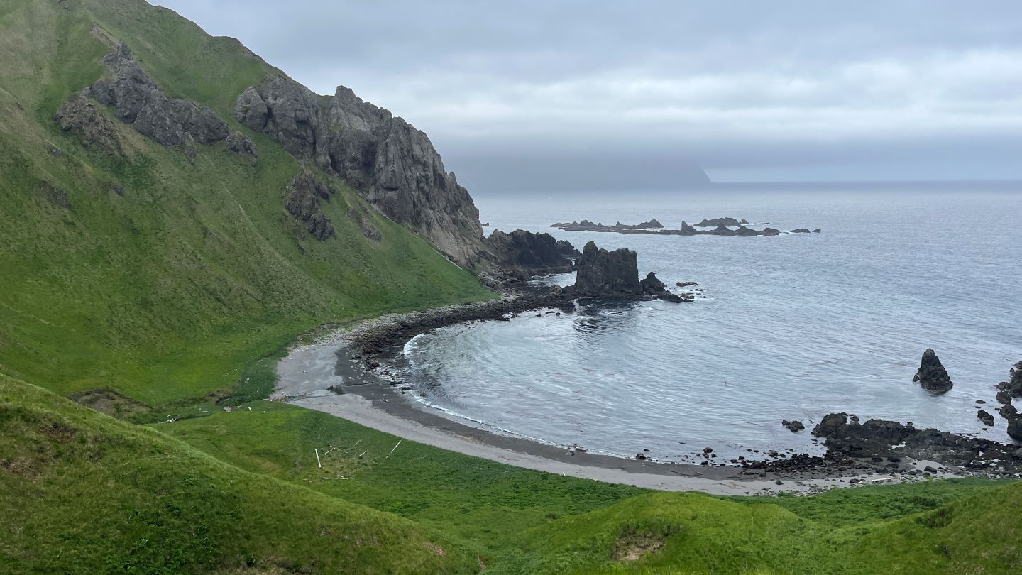 View of the Bering Sea from Adak, Alaska.