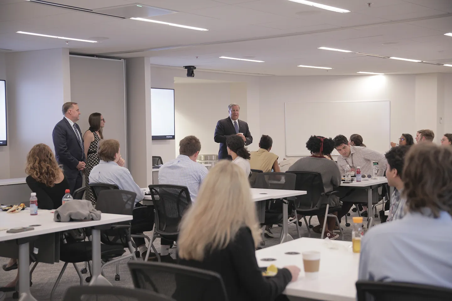 CEO Don Stone welcomes our interns at Fairfax, Virginia, office.