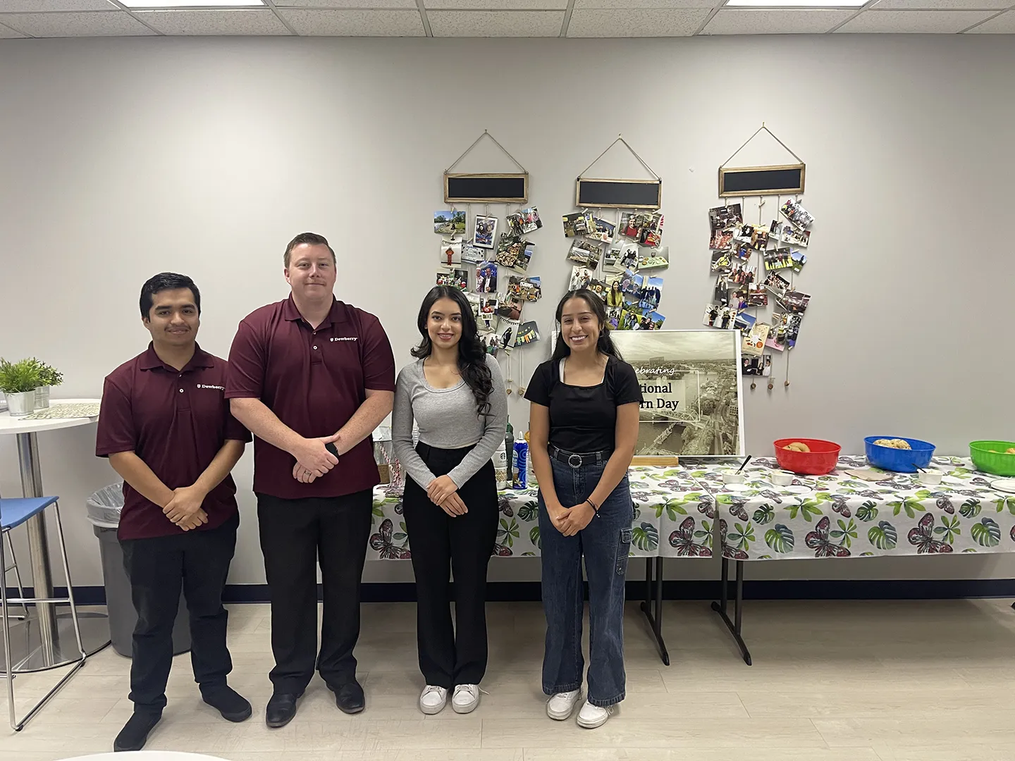 The Rancho Cordova, California, office interns get together to celebrate National Intern Day.