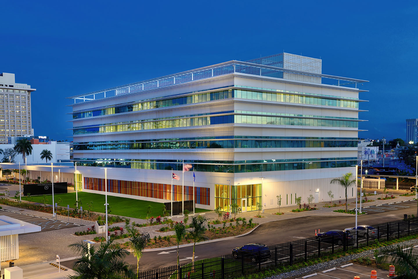 Final construction of FBI Building in San Juan, Puerto Rico; Gold Award winner. Photo courtesy of Dewberry.