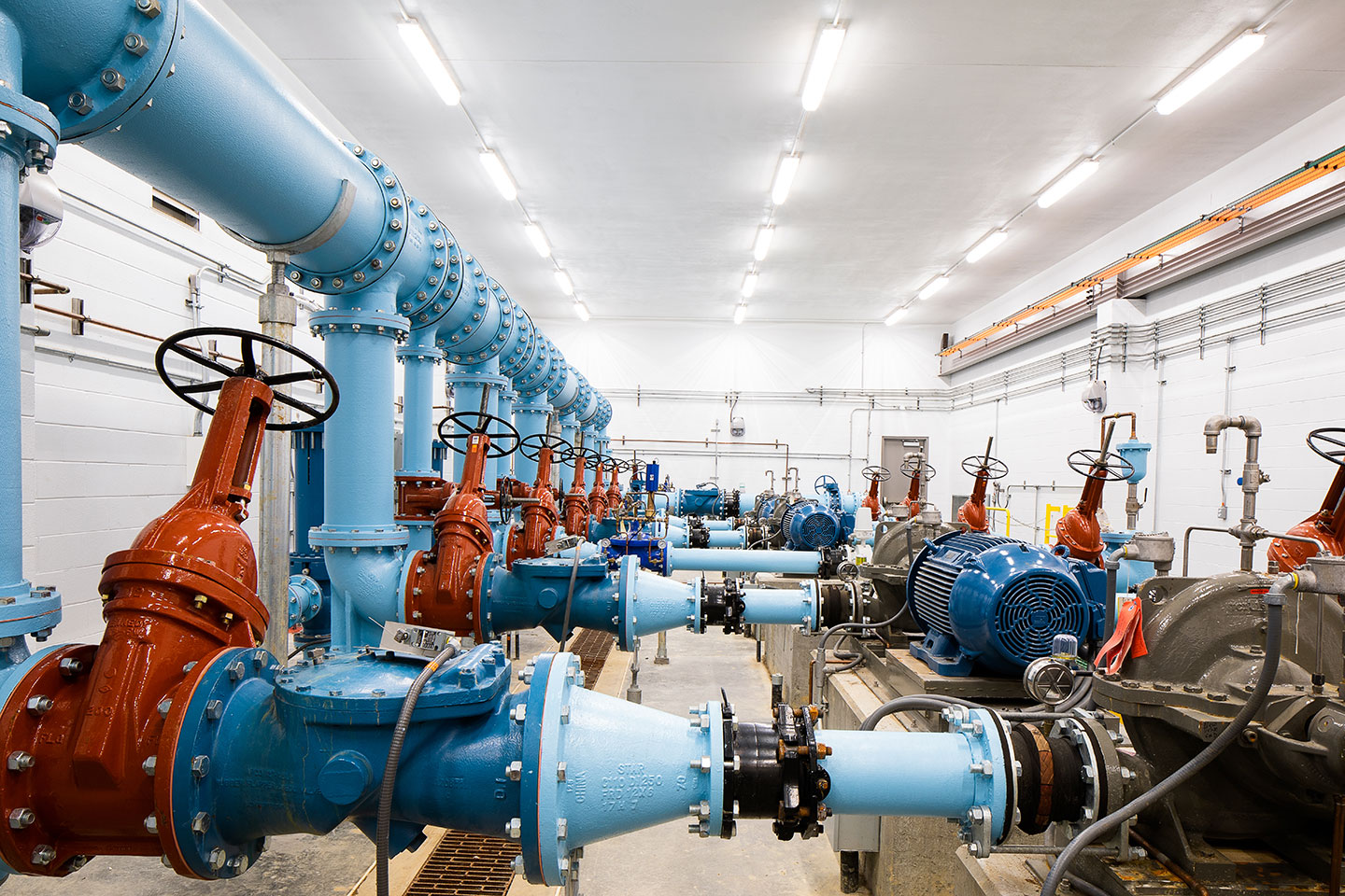 The pump station was designed with the ability to be expanded as development in Hanover County continues to expand. Photo courtesy of Dewberry.