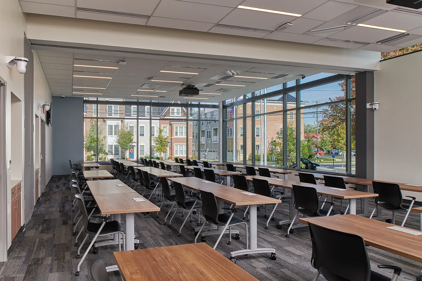 The community room can be used by the public for community activities, act as overflow for Town Council meetings, and serve as an emergency operations center (EOC).